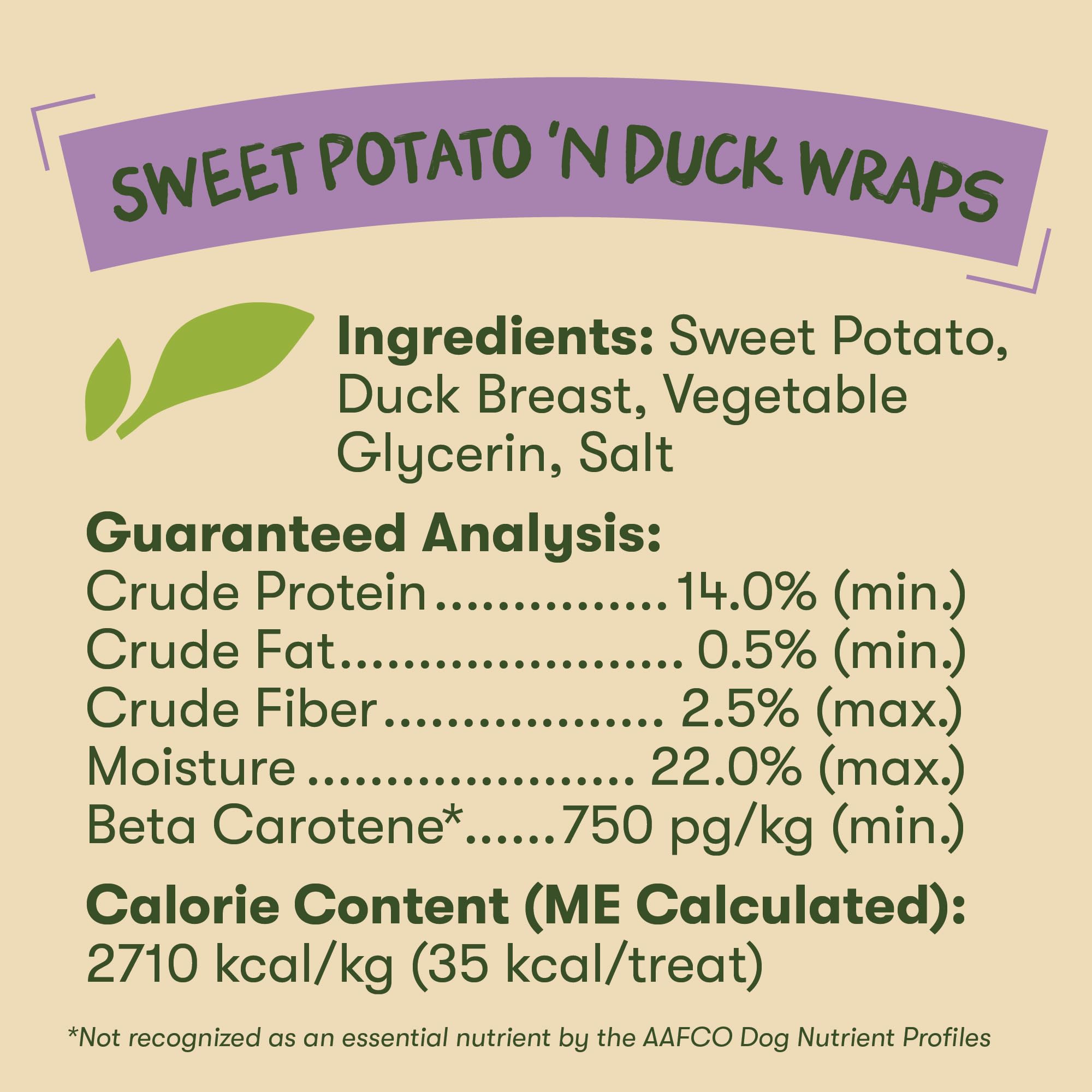 Pet 'n Shape Duck 'N Sweet Potato - Dolci naturali per cani, anatra, 0,5 kg