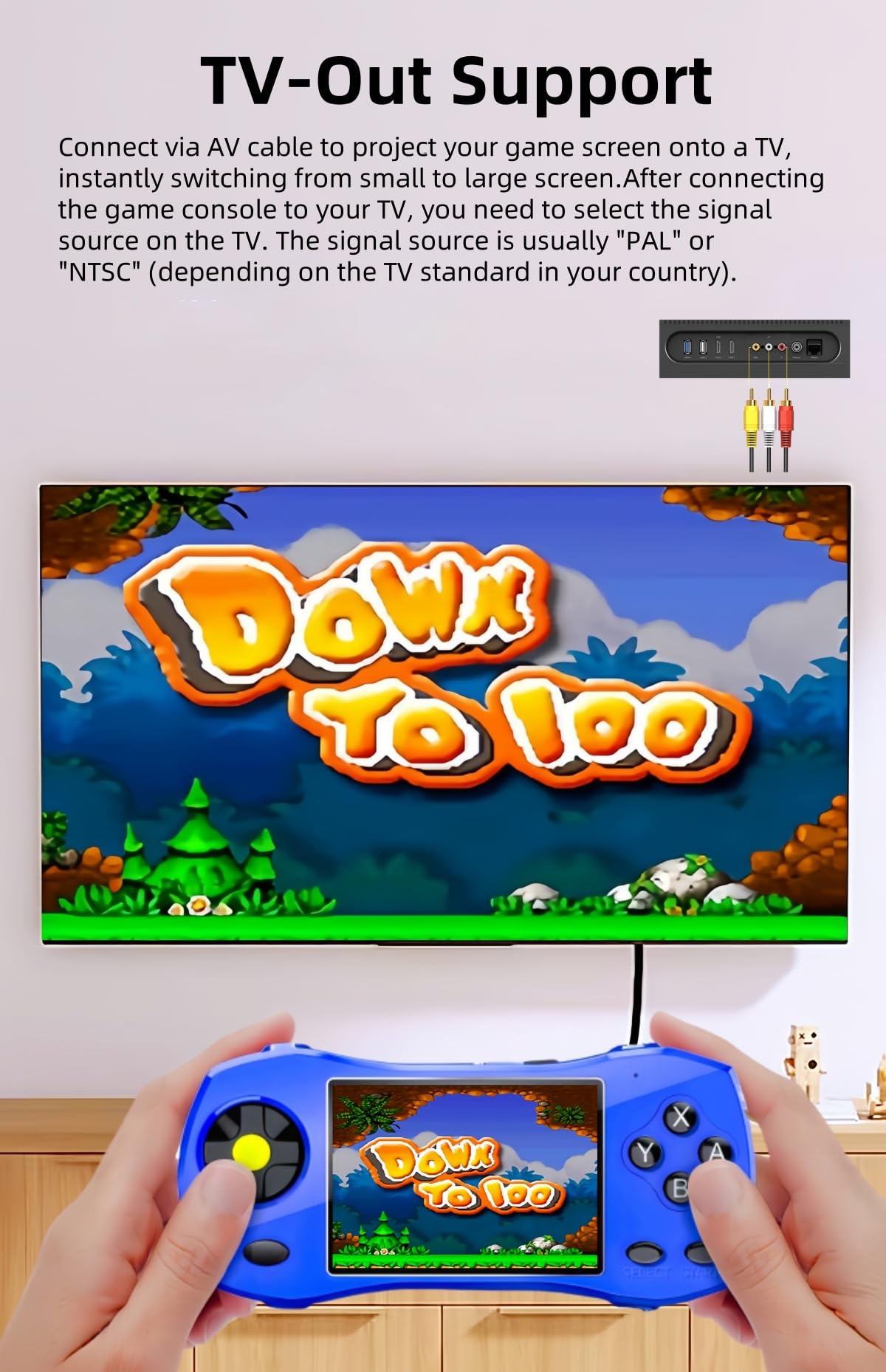 CZT 3.0" Forma de Coche Deportivo Consola de Videojuegos 250 Juegos de 64 bits Compatible con Salida de TV Rompecabezas Portátil para niños Regalo Ideal de Cumpleaños Ocio