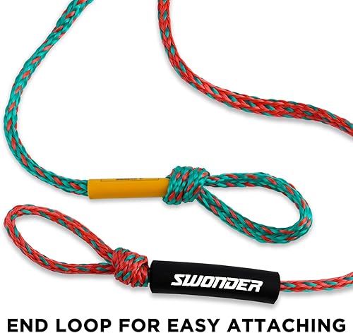 Miniatura 4 de Swonder Cuerdas de remolque de 2 secciones para tubería, 1-4 cuerdas de 60 pies para tubos remolcables