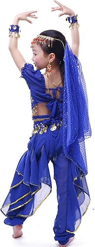 Miniatura 3 de Astage GirlS Belly Dance Costumes,Long Sleeve Highlights Top,Pants