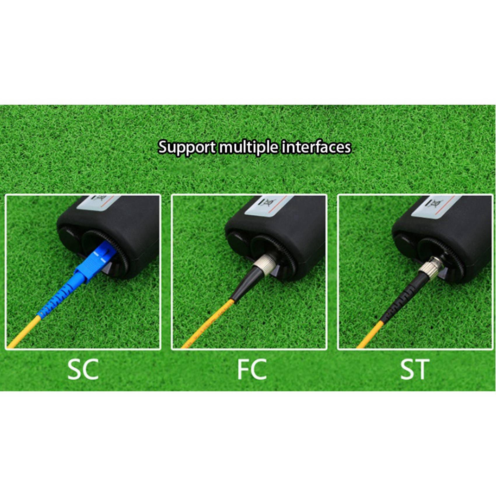 6X Microscopio De Inspección De Fibra Óptica Con Ampliación 400X Con Adaptador Universal SC FC LC E2000 Para La Limpieza De Fibras