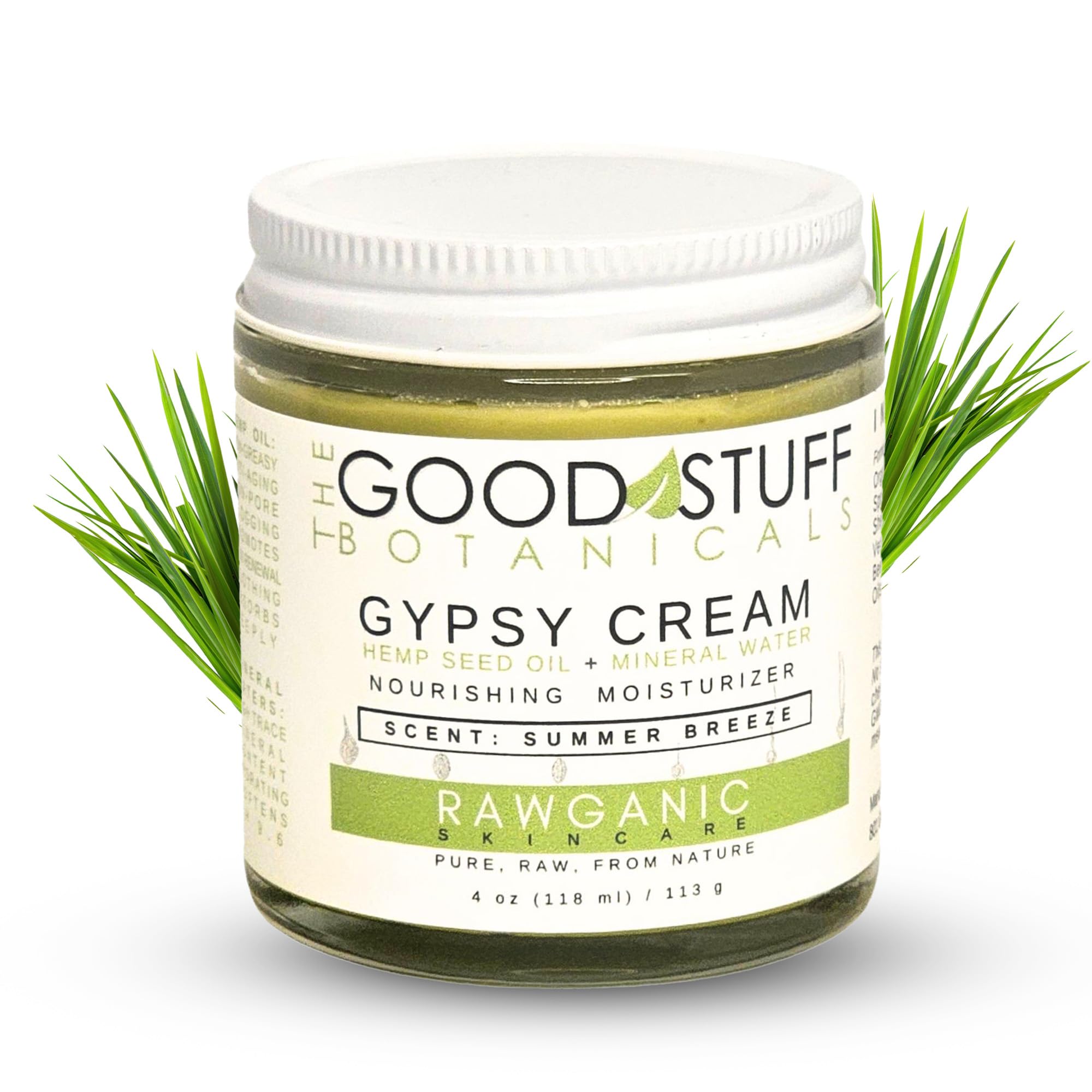 Gypsy Cream | Body and Face Moisturizer for Women | Body Cream for Dry Skin | Summer breeze Body Lotion | Organic Hemp Oil & Hot Spring Water Facial Moisturizer - 4 oz
