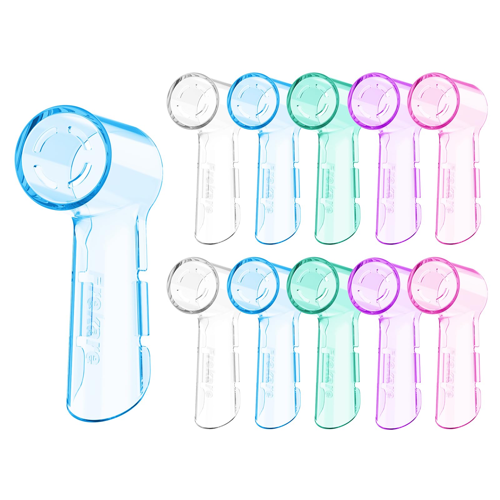 Frekare Toothbrush Covers Caps Compatible with Oral B 10 Pack Toothbrush Head Travel Protector for Oral-B iO Series