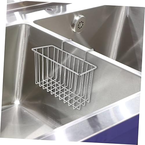 Miniatura 7 de Estante para fregadero de cocina, soporte de almacenamiento de acero inoxidable, diseño fácil de limpiar