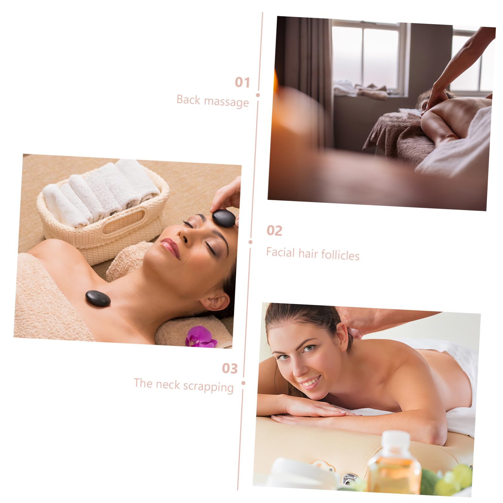 FRCOLOR 3sätze Gua Scraping Boards Aus Rosenquarz Und Grüner Aventurin Fanshaped Massagewerkzeuge Durchblutung Und Reduzierung Von Gesichtsschwellungen Für Körper Und Gesichtsmassage