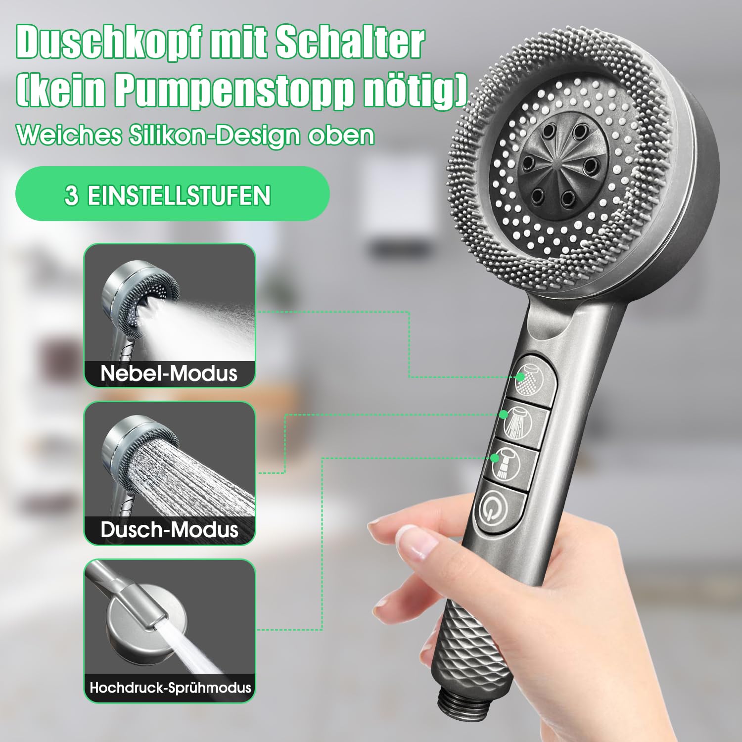 Zelvia Tragbare Campingdusche mit Pumpe und 20L Falteimer Camping Dusche Outdoor mit wiederaufladbarem 6000 mAh für Camping Reisen Garten Haustiere Autowaschen