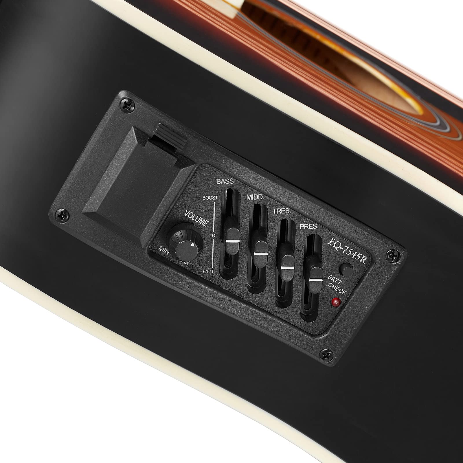 Ashthorpe Pełnowymiarowy zestaw gitar akustyczno-elektrycznych Dreadnought Cutaway - Premium Tonewood - Sunburst