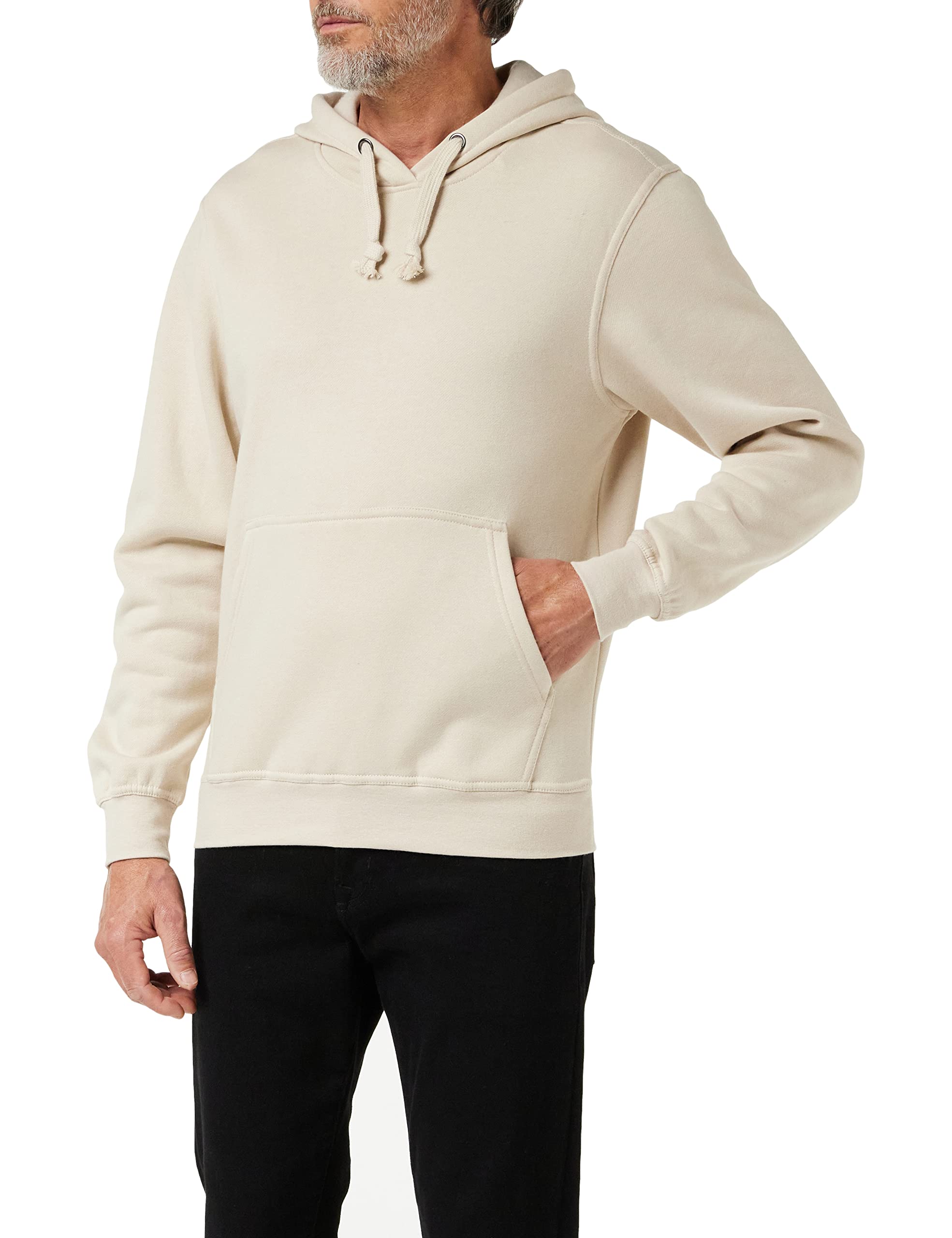 Clique Men's Basic Hoodie, Beige (Light Khaki), Medium