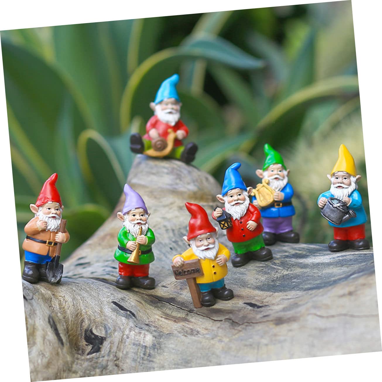 BESPORTBLE 1set Gnomi Da Giardino Miniature Resina Decorazione Creativa Per Interni Ed Esterni Resistente All e Alla Per e Decorazioni Natalizie