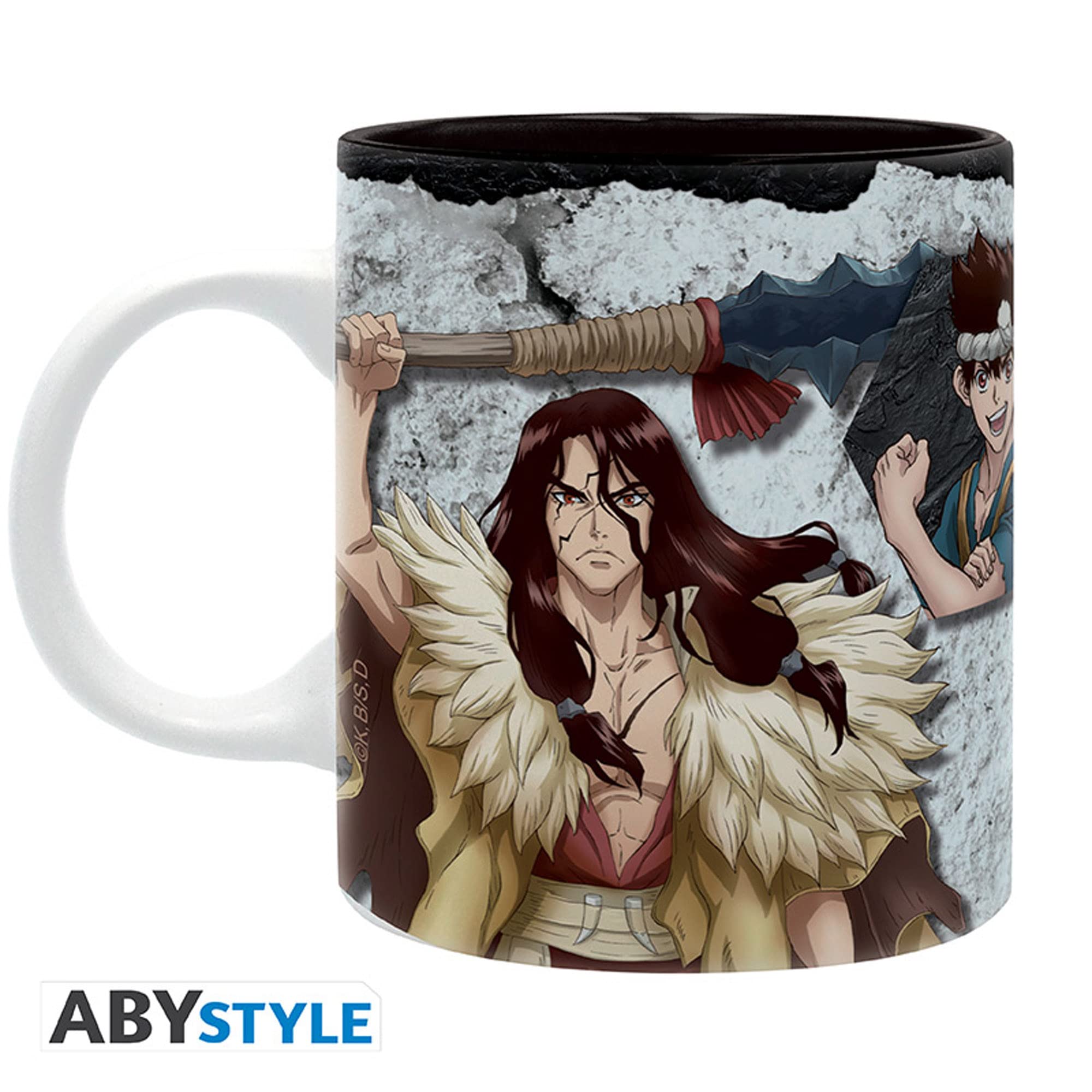 ABYSTYLE - DR STONE - Tazza Ufficiale 320 Ml: Ceramica, Lavabile In Microonde E Lavastoviglie, Merchandising Manga