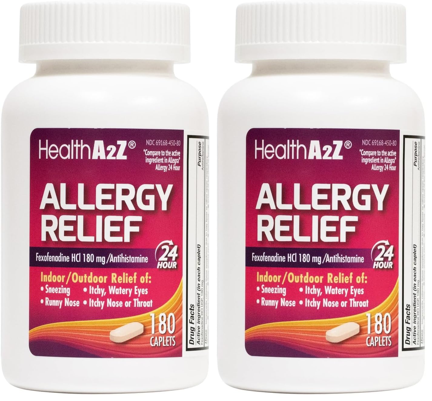 HealthA2Z® Fexofenadine HCl 180mg, 24-Hour Allergy Relief, 120 Count — Amazon image 6