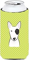 Vista 247 de Caroline's Treasures BB1293LITERK Tablero de ajedrez verde lima Weimaraner Botella de vino Hugger Funda Enfriadora Abrazador Lavable a Máquina