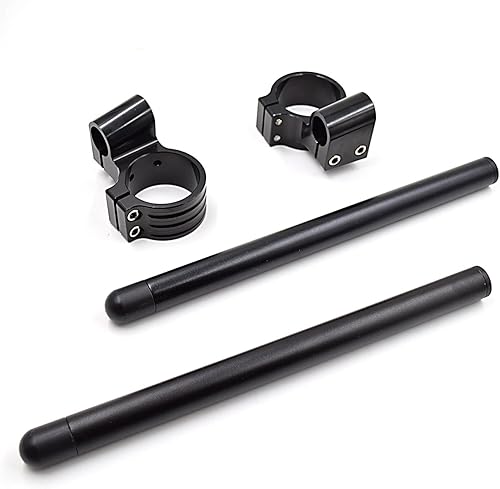 Miniatura 2 de 36mm Clip on Manillar Reemplazo Ajuste para Horquilla Universal Diámetro 1.417 in Cafe Racer Manillar Ángulo de inclinación 8 barras  78", 1.417 in