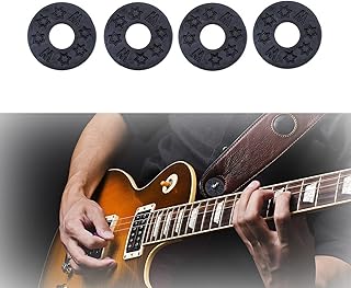 Guitar Strap Lock, Silicone Guitar Strap Locks, 4PCS Strap Lock Rubber Guitar Strap Blocks Guitar Protector for Locking Guitar Strap, Guitar Accessories
