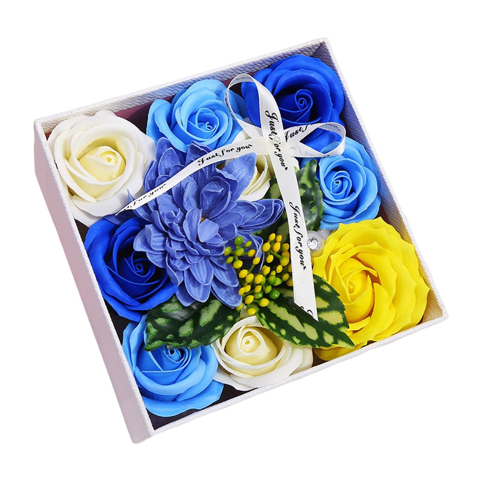 Rose Soap Flower Gift Box Floral Scented Soap Party Wedding Flower Bath Soap Blue| Floral D?©cor|Home & Garden-image-43