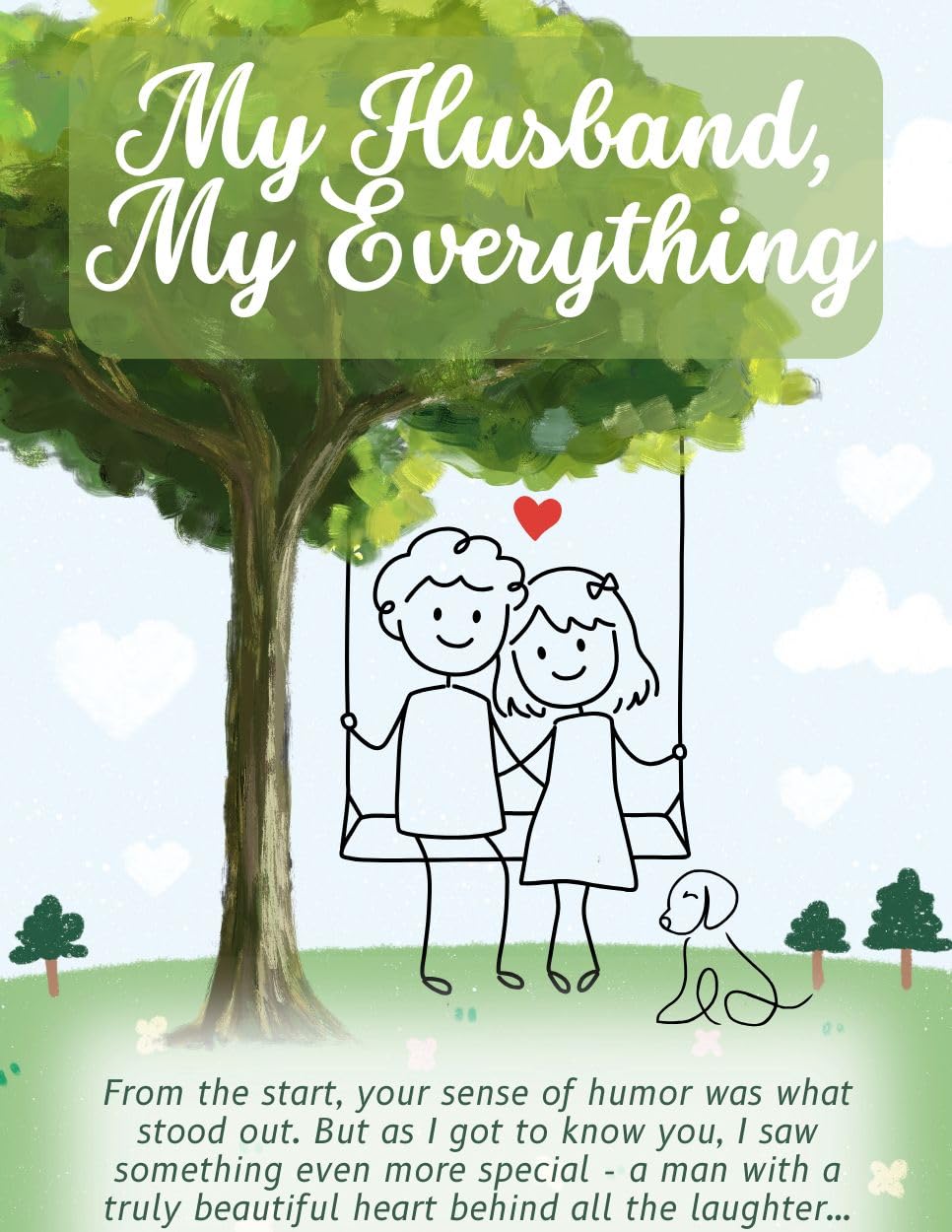 Greeting Card My Husband, My Everything - Happy Birthday A guy I couldn't live without