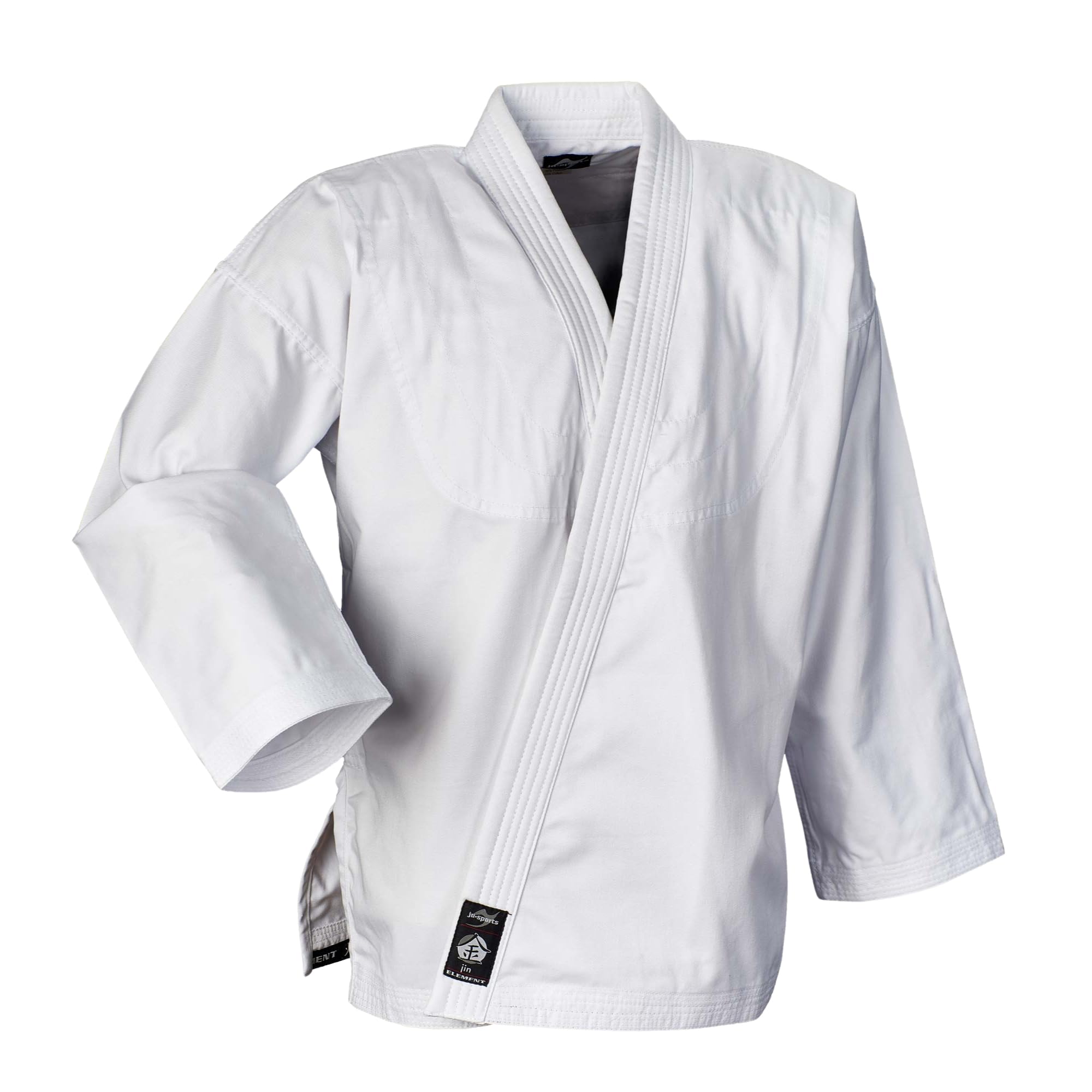 Ju-Sports Element Jacke Weiß regular cut I Judoanzug Jacke Kinder & für Erwachsene I Judogi Jacke aus langlebigem Mischgewebe I Doppelt verstärkter Schulter- & Brustbereich