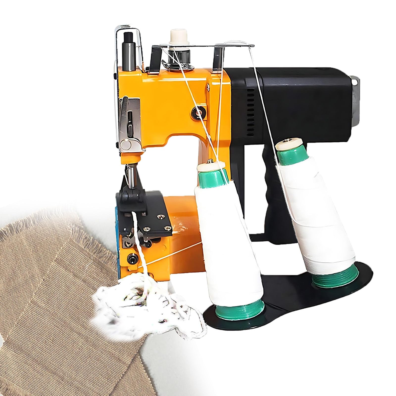 Maquina de Coser Sacos Portatil,2 Segundos/Bolsa, Portátil Máquina Cosedora de Bolsas,para Sacos, Lienzos, Bolsas de Pienso, Sacos de Arroz, Bolsas de Papel Kraft Tejido