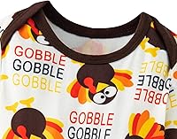 Vista 4 de WENSIVIA Conjunto de mameluco de pavo para bebé niño con tirantes