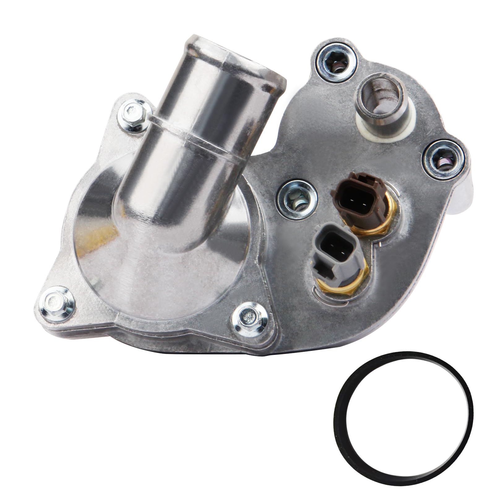 MILIPARTS Aluminum Thermostat Housing Assembly Compatible with Ford Explorer 2000-2005 Ranger 2001-2011 Mazda B4000 2001-2008 Mercury Mountaineer 2000