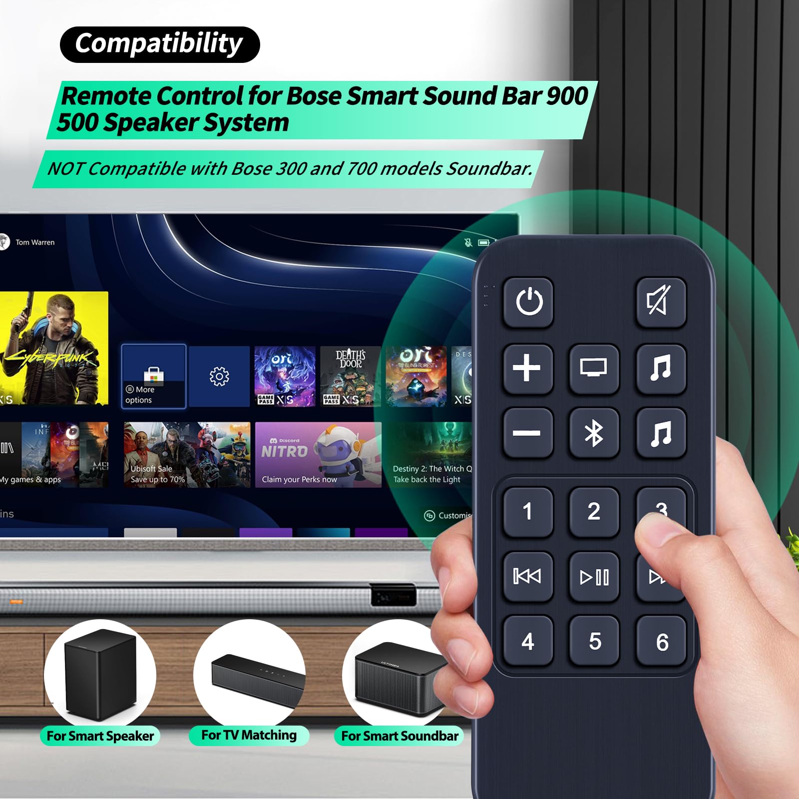 Amazon.com: New Soundbar Remote Control Replacement Compatible for