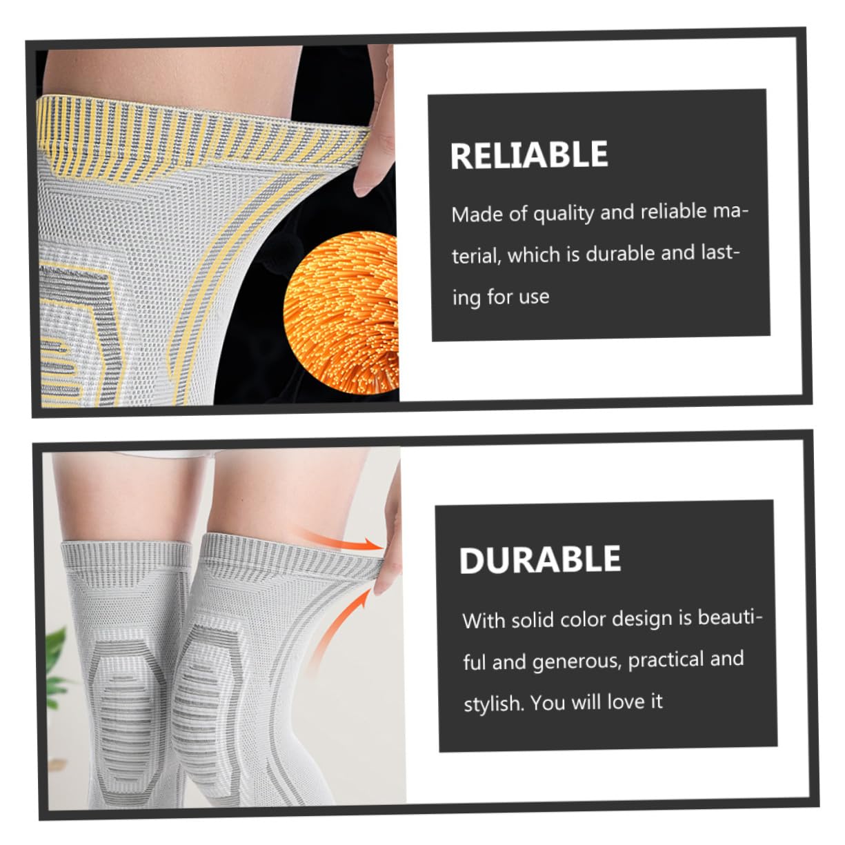 GOOHOCHY 1 Pair Thicken Graphene Guard Wrap Warm Leg for Cycling Motorcycle Outdoor Activities