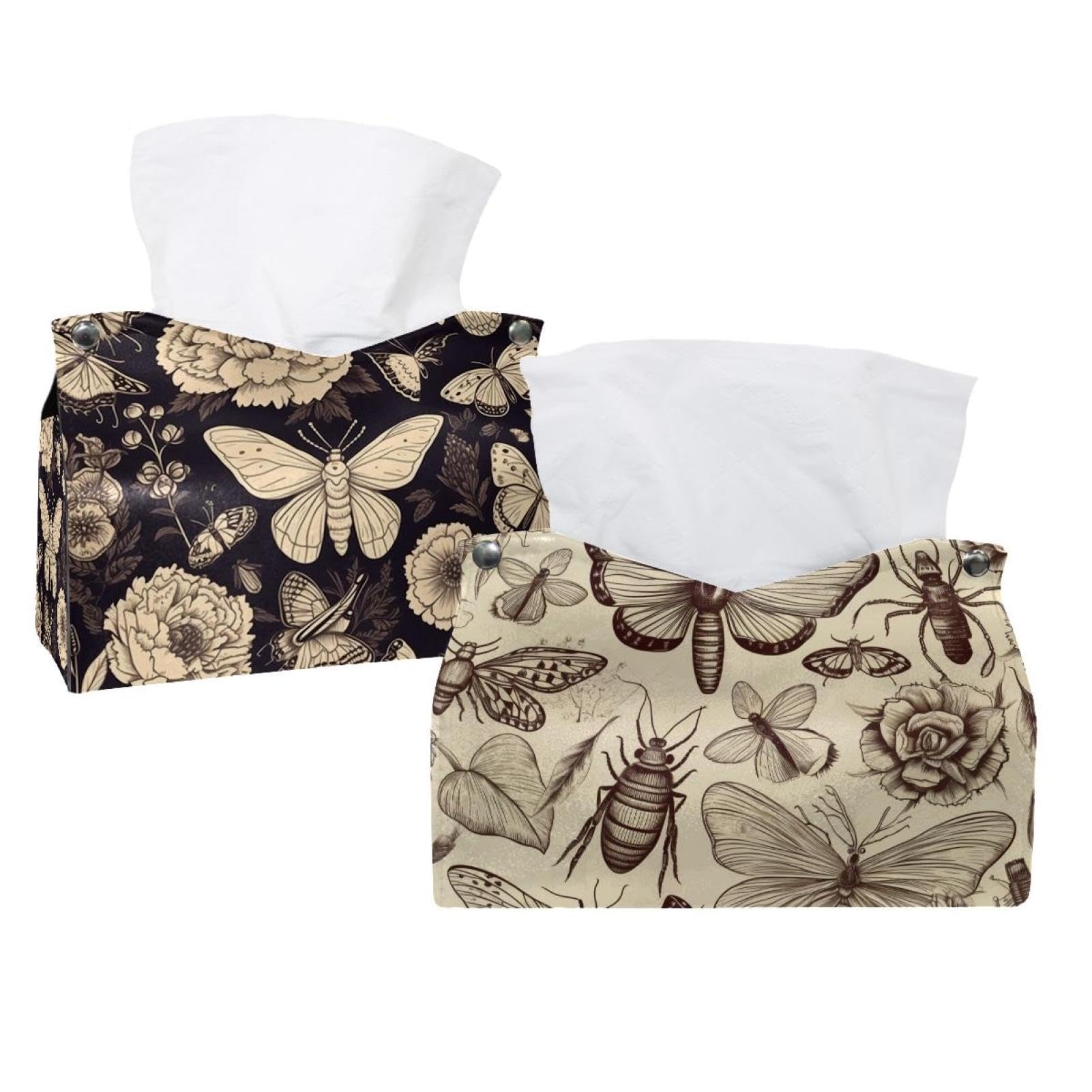 Boîte à mouchoirs papillon chic pour décorer votre salon et table de chevet