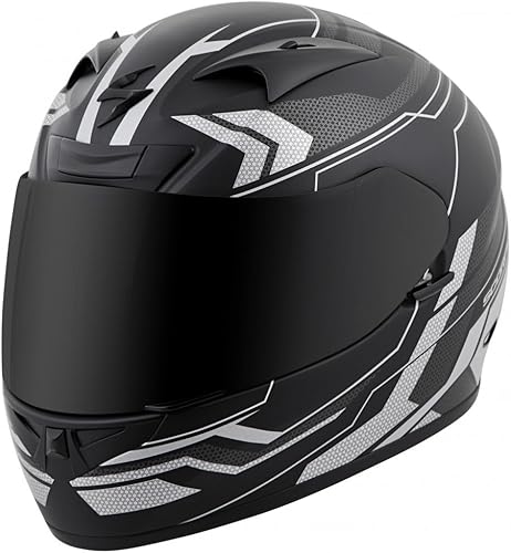 Miniatura 1 de ScorpionExo EXO-R710 casco de estilo rostro completo, para adulto, unisex, XS, Plateado