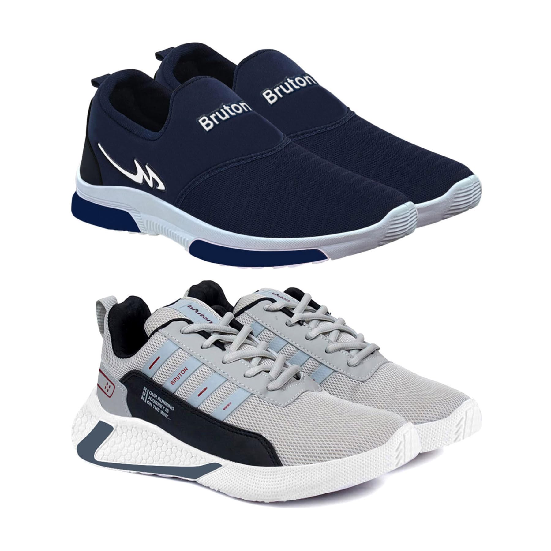 BRUTON Sports Running Shoes Sneakers Lace-up Shoes for Mens & Boys - Combo Pack of 2, Size : 6 (B0CM16GPY4) Amazon Price History, Amazon Price Tracker
