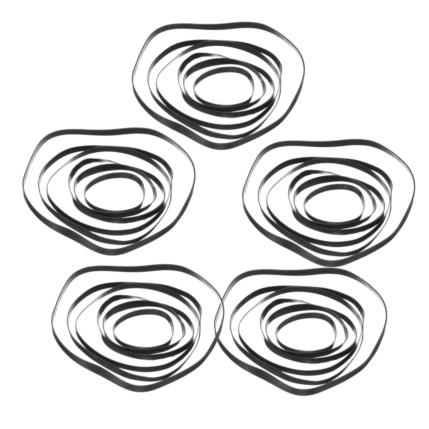 Holibanna 50Pezzi Cinture Per Registratori Cinghie Piatte Per Riparazione Cassette Compatibili Con Dvd e Videoregistratori e Resistenti