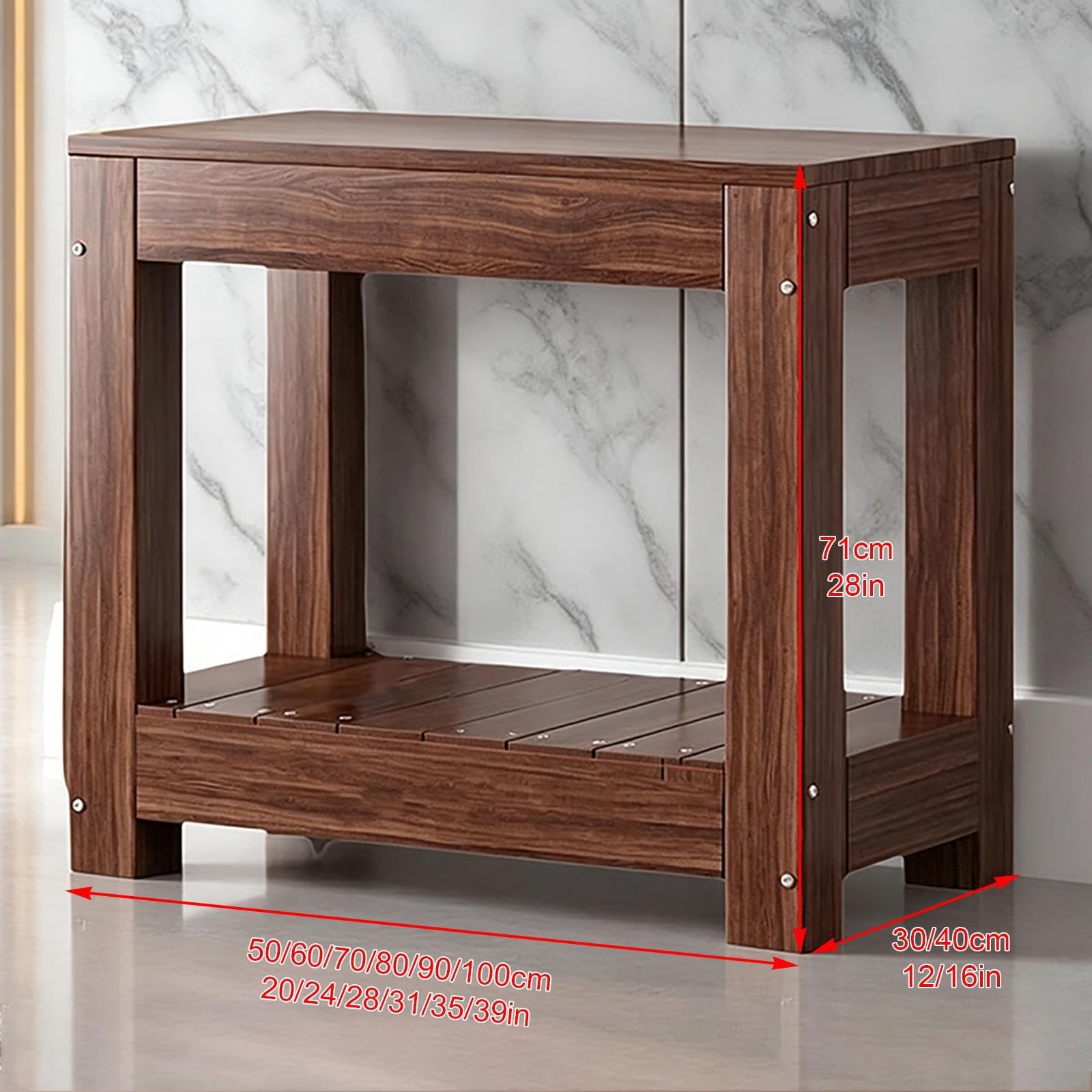 Soporte para Acuario de Madera Maciza, Soporte para Pecera