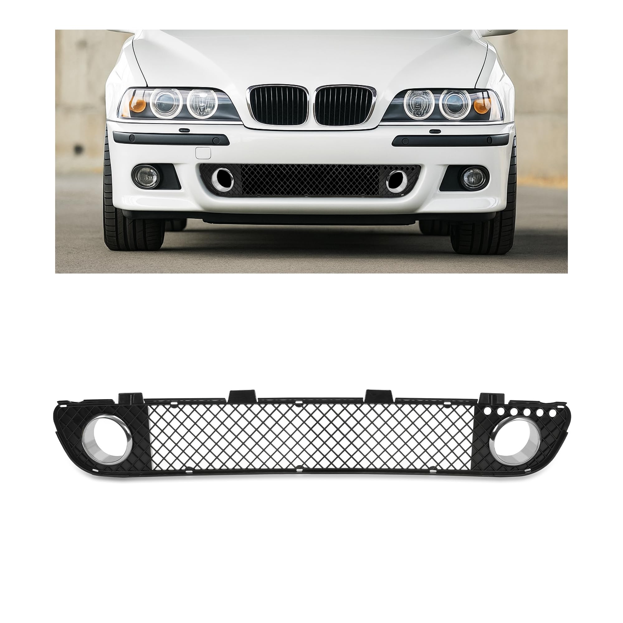 Amazon | KUAFU バンパーメッシュグリルグリル 2000-2003 BMW E39 M5 4