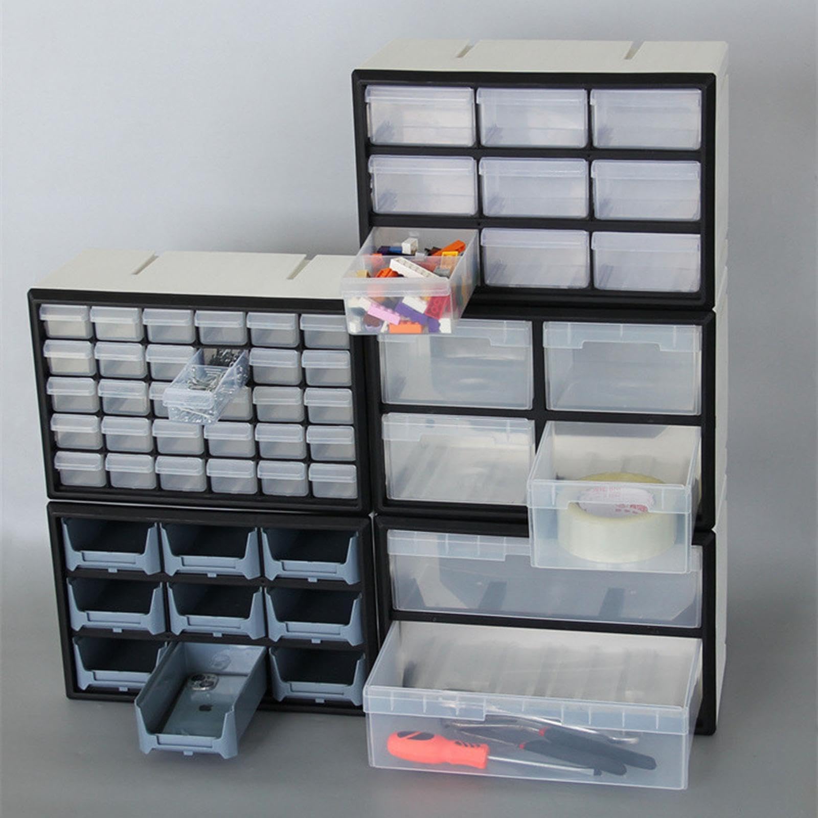 Cajón Organizador para Guardar Objetos Pequeños, Y Tornillos (9 Compartimentos), 30 Cajones