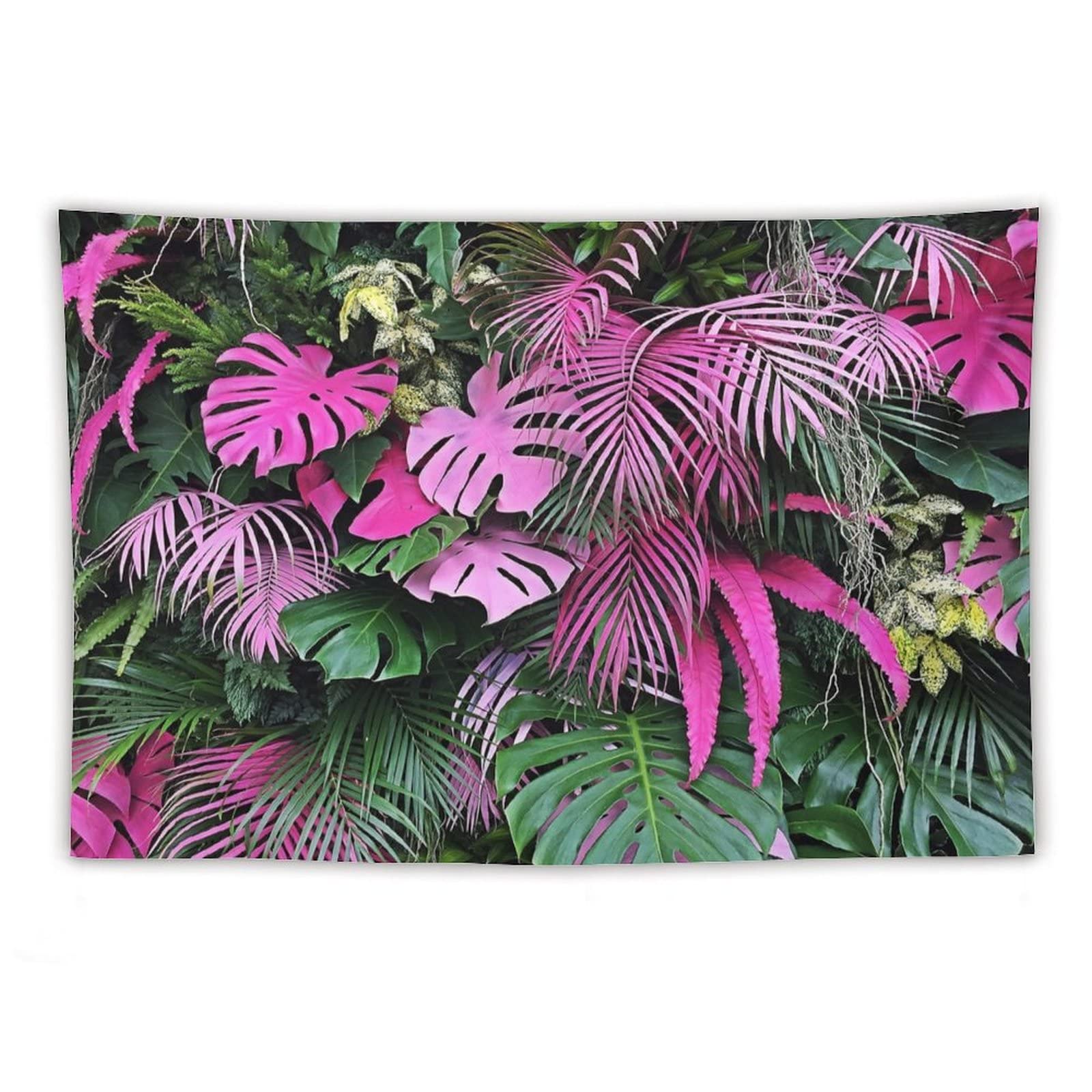 Tropical Palm Leaf Tapestry,Jungle Palm Tree Plant 3D Art Tapestries Wall Hanging for Dorm Living Room Bedroom Decor(60x90Inch)
