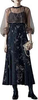 値下げ中❣️3wayシフォンボレロ&レースキャミドレス ブラック Amazon.co.jp: [etoll] 3wayシフォンボレロ&レースキャミドレス