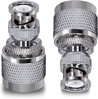 2PCS PL259 SO239 to BNC Adapter Coax Cable Connector, BNC to UHF Adapter Male to Male Cable Gender Changers Coaxial Connector for CB Radio,Radio,Antennas,Extension Coax Cable