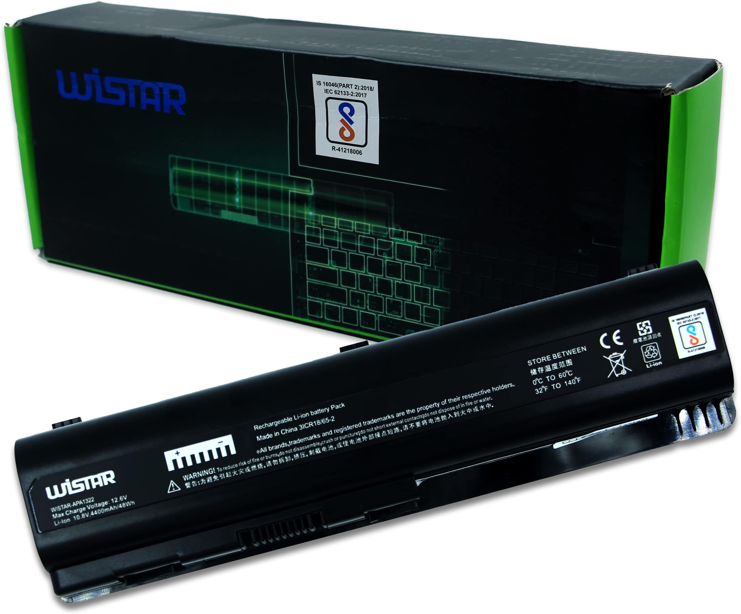 WISTAR 484170-001 484172-001 498482-001 484170-002 HSTNN-CB72 Battery for HP Pavilion DV4-2040US DV5-1010 CQ40 CQ45 CQ50 CQ60 EV06 KS524AA 462889-141 462890-542 484171-001 485041-001 497694-001