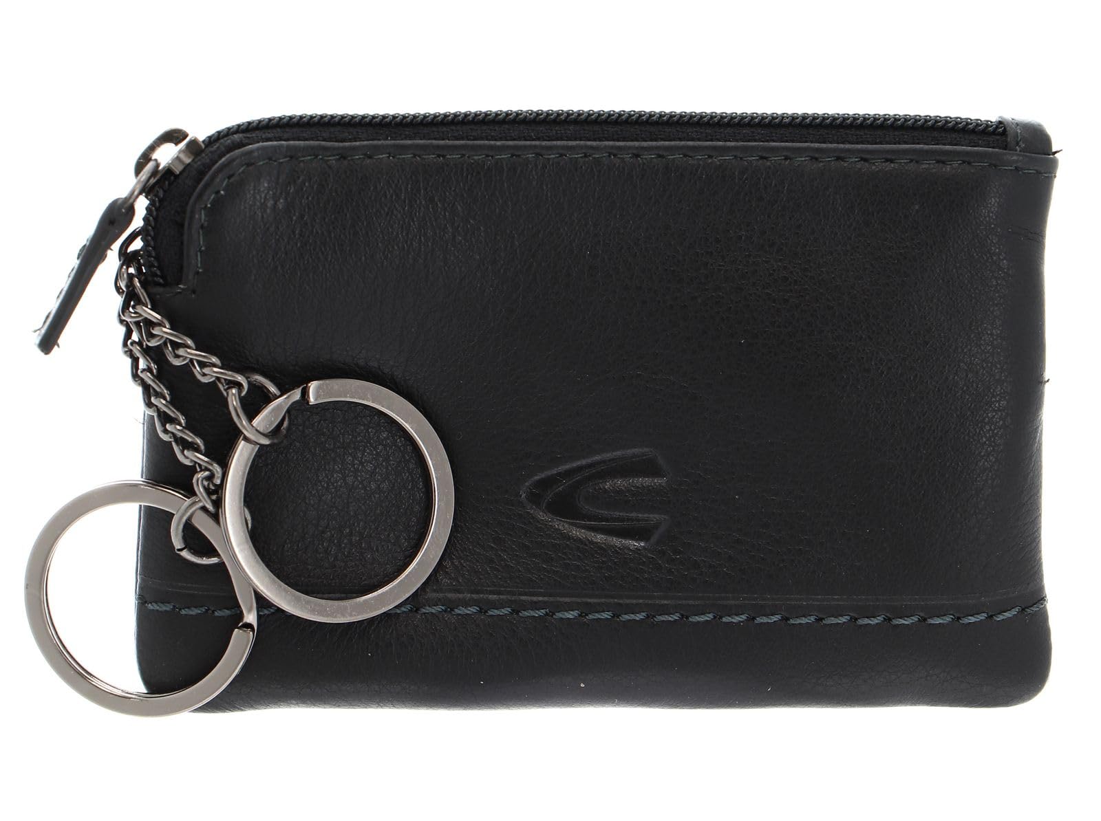 camel active Atlanta męskie etui na klucze, skórzane, małe, czarny, 11,5x1x7, Atlanta 000076