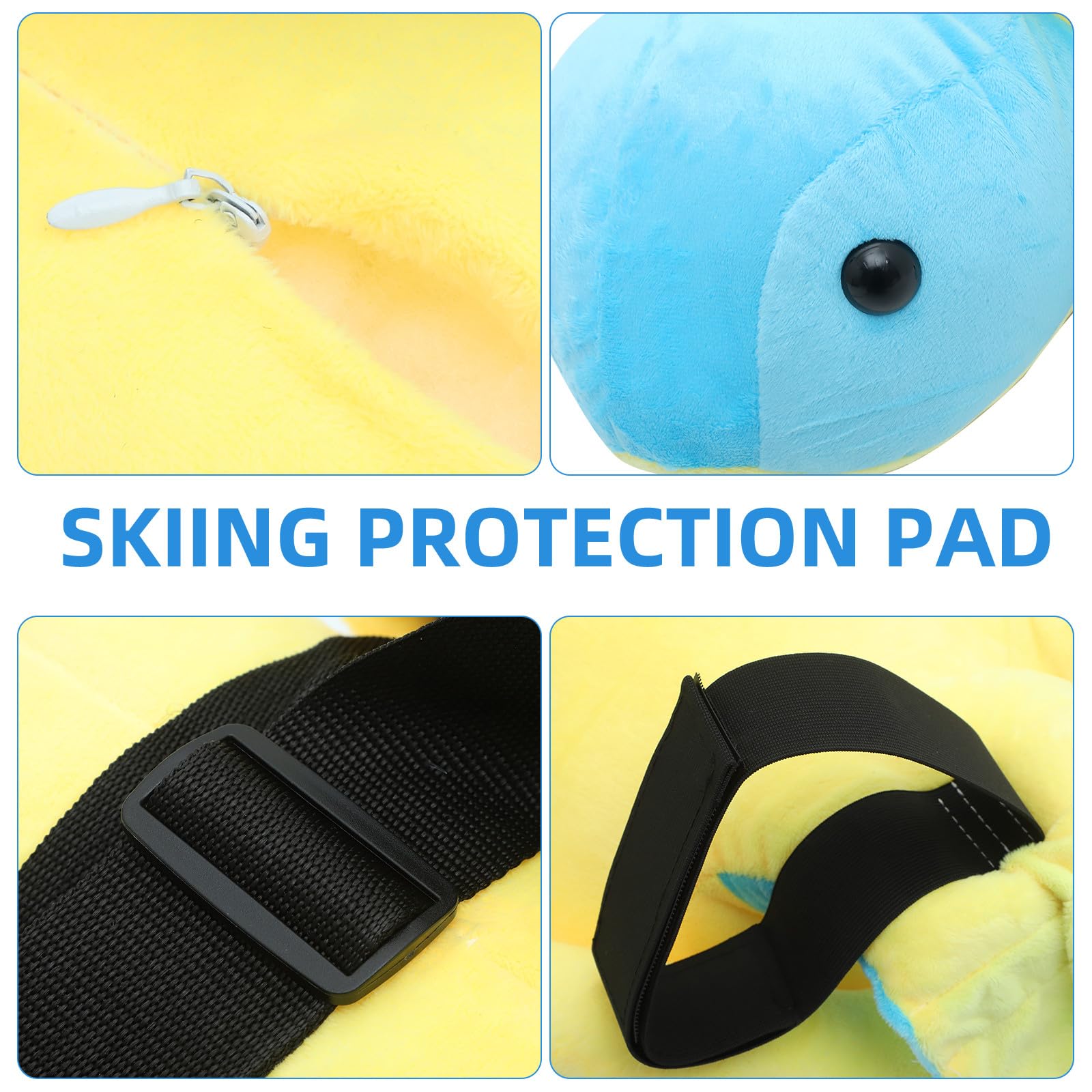Cuscino Protettivo i Glutei a Forma di Tartaruga, Materassino Imbottito per Sci e Pattinaggio, Protezione Comoda ed Elastica per Adulti, Leggero e Facile da Trasportare