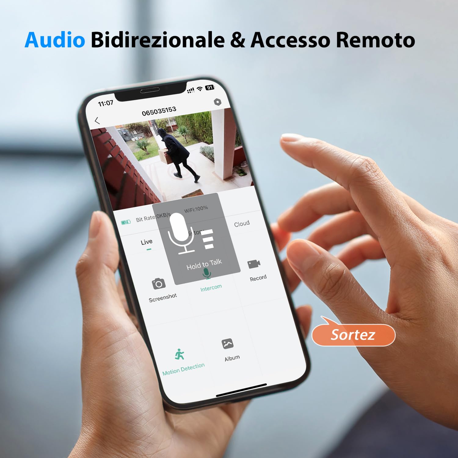 3K Telecamera Wi-Fi Esterno Senza Fili a Batteria, 360° PTZ Videocamera Sorveglianza con Pannello Solare, 2.4GHZ&Bluetooth, Visione Notturna a Colori, Allarmi PIR, Rilevazione di Movimento
