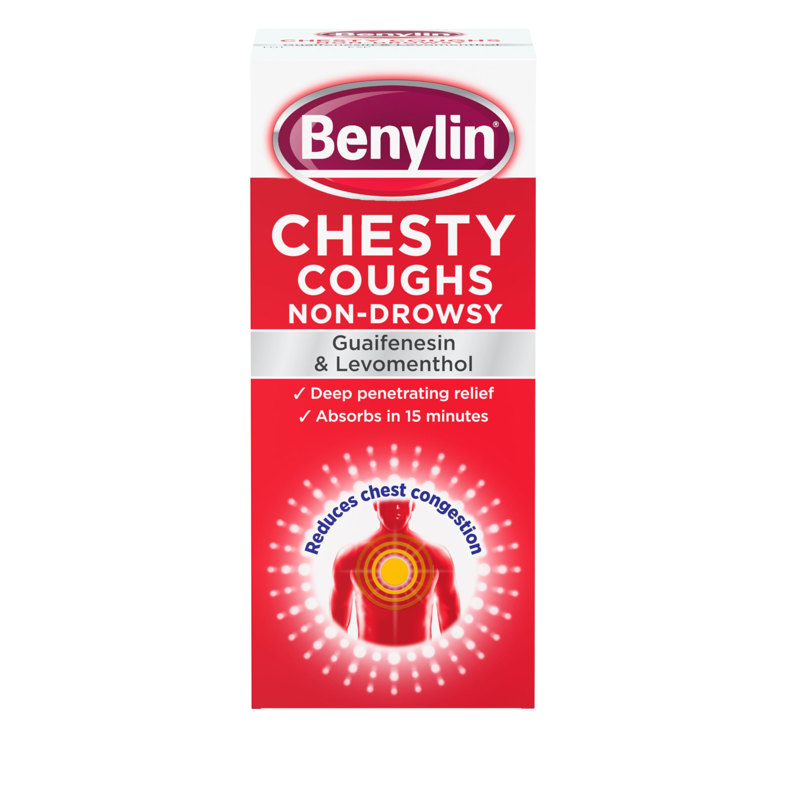 Chesty Coughs Non-Drowsy (1x 300ml), Cough Syrup for Deep Penetrating Relief, For Mucus Relief and Reduces Chest Congestion, Cough Syrup Soothes Your Cough Fast