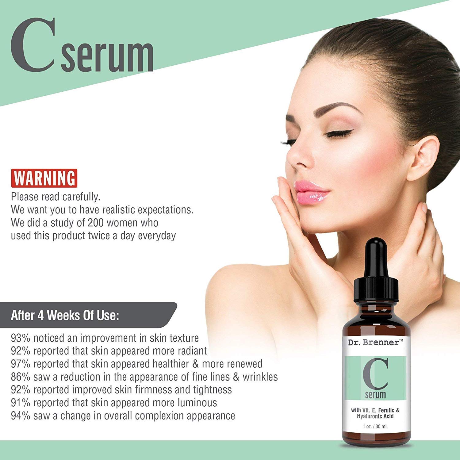 Buy Vitamin C Serum 20 Pure LAscorbic Acid, Ferulic Acid, Vitamin E
