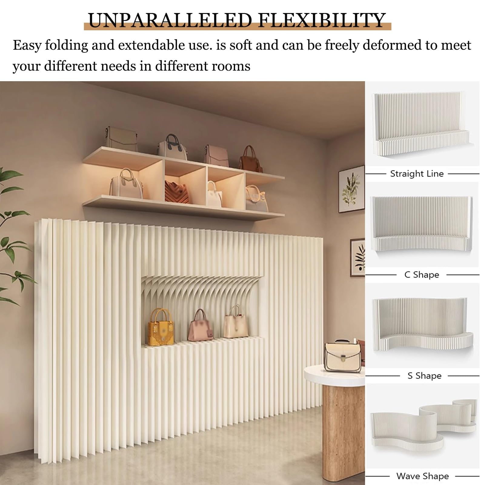 Divisori per ambienti, Pareti divisorie pieghevoli for la privacy(5x2.4m/16.4x7.87ft)