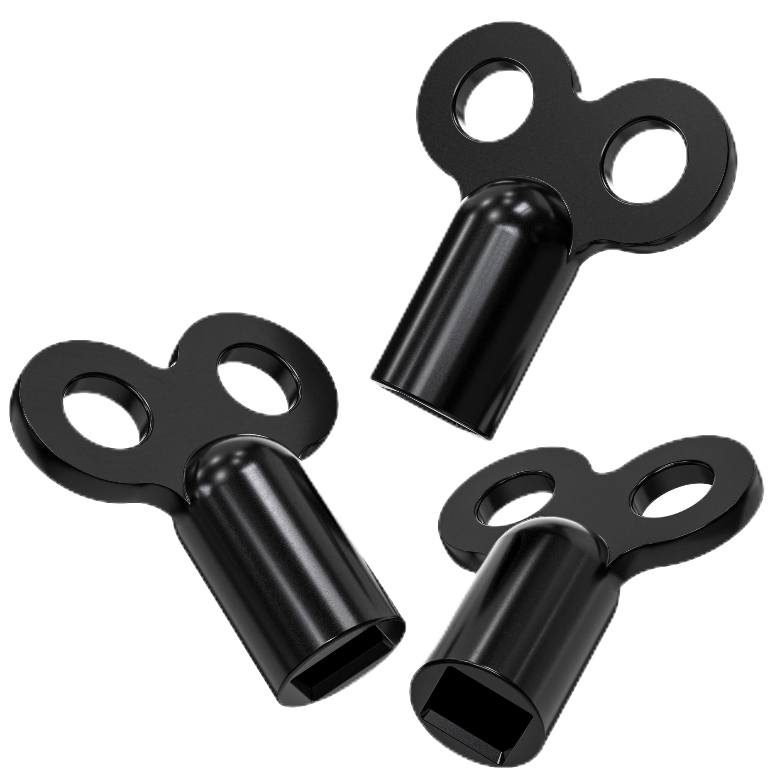 Weidebach Black 3X Weidebach® Radiator Key For All Radiators Radiator Bleeding Key, Robust & Stable, Reduces Noise, Radiator Vent Key