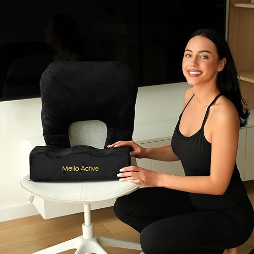 Miniatura 2 de Mello Active BBL Pillow After Surgery Recovery Set – Almohada BBL recomendada por médicos con cojín de apoyo para la espalda – Firme, ligero y