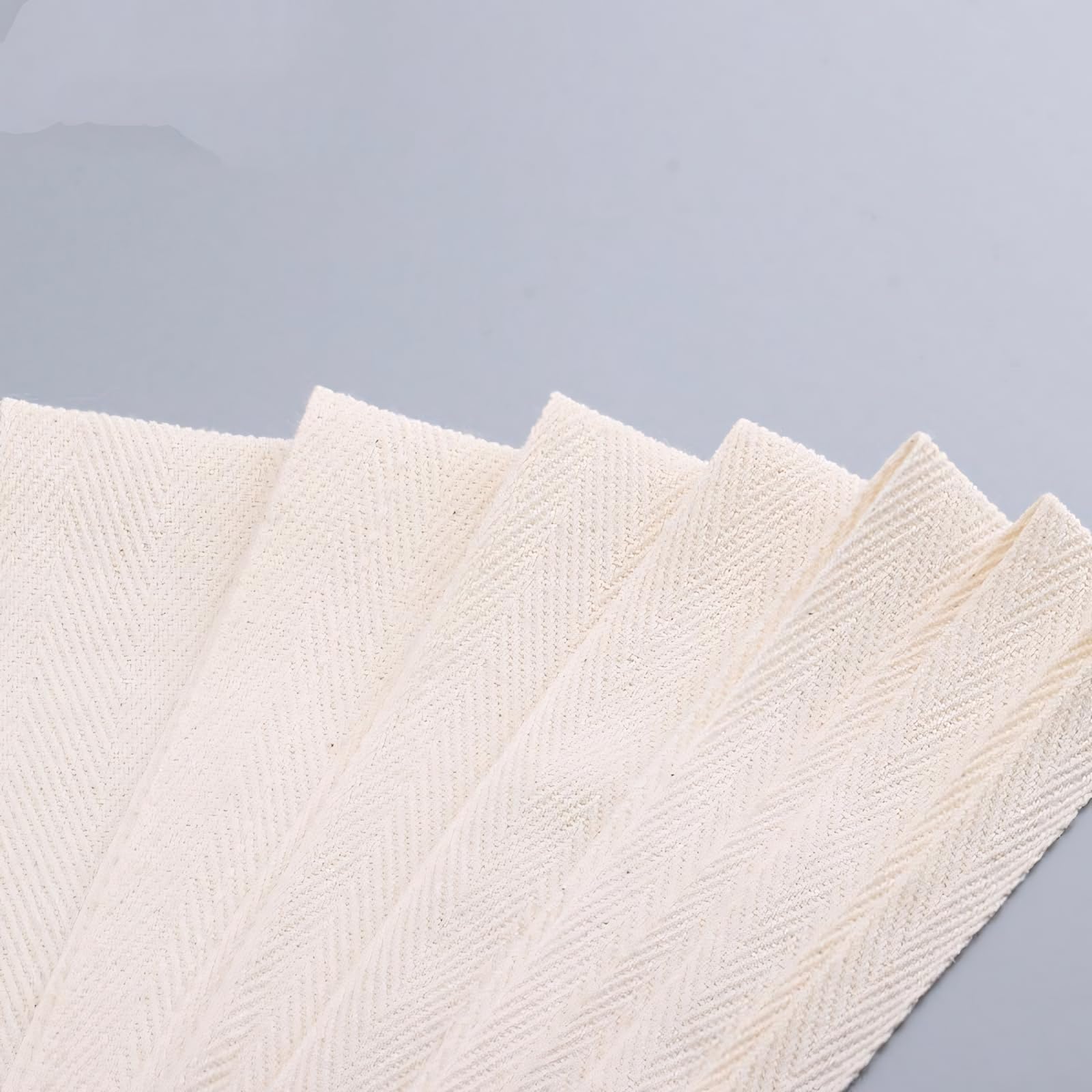 Muka - Nastro In Twill Di Cotone Naturale A Spina Di Pesce - Sbieco Per Cucito Fai Da Te - Bobina Da 55 Metri