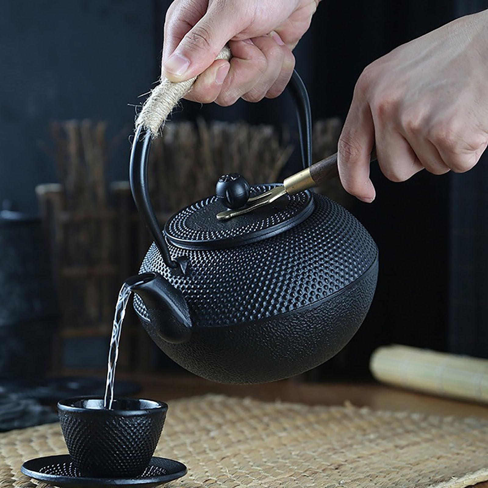 Amazon | 鉄瓶、南部鉄器、鉄瓶、鉄瓶、ホーロー加工なし、やかん