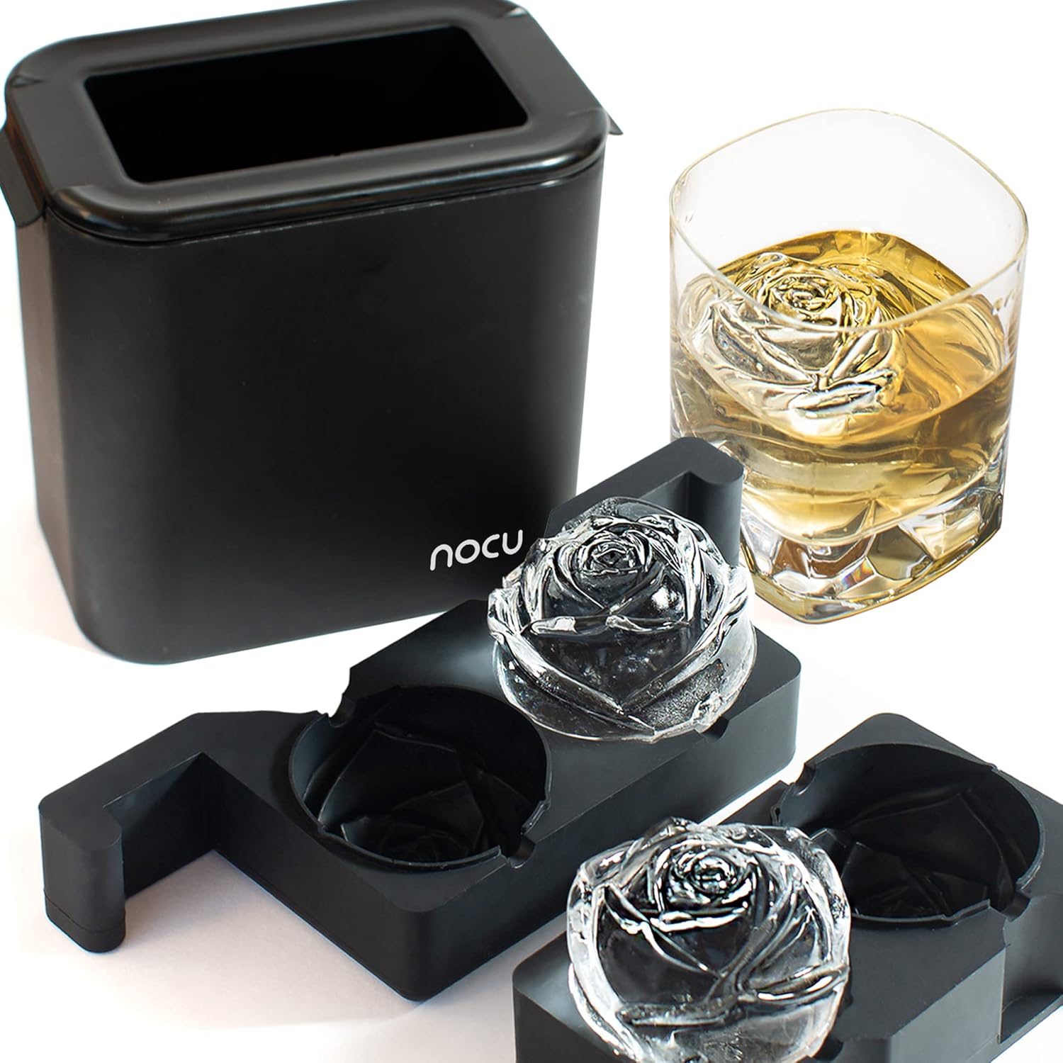 Nocu Crystal Clear Ice Cube Maker 2 Rose Clear Ice Ball
