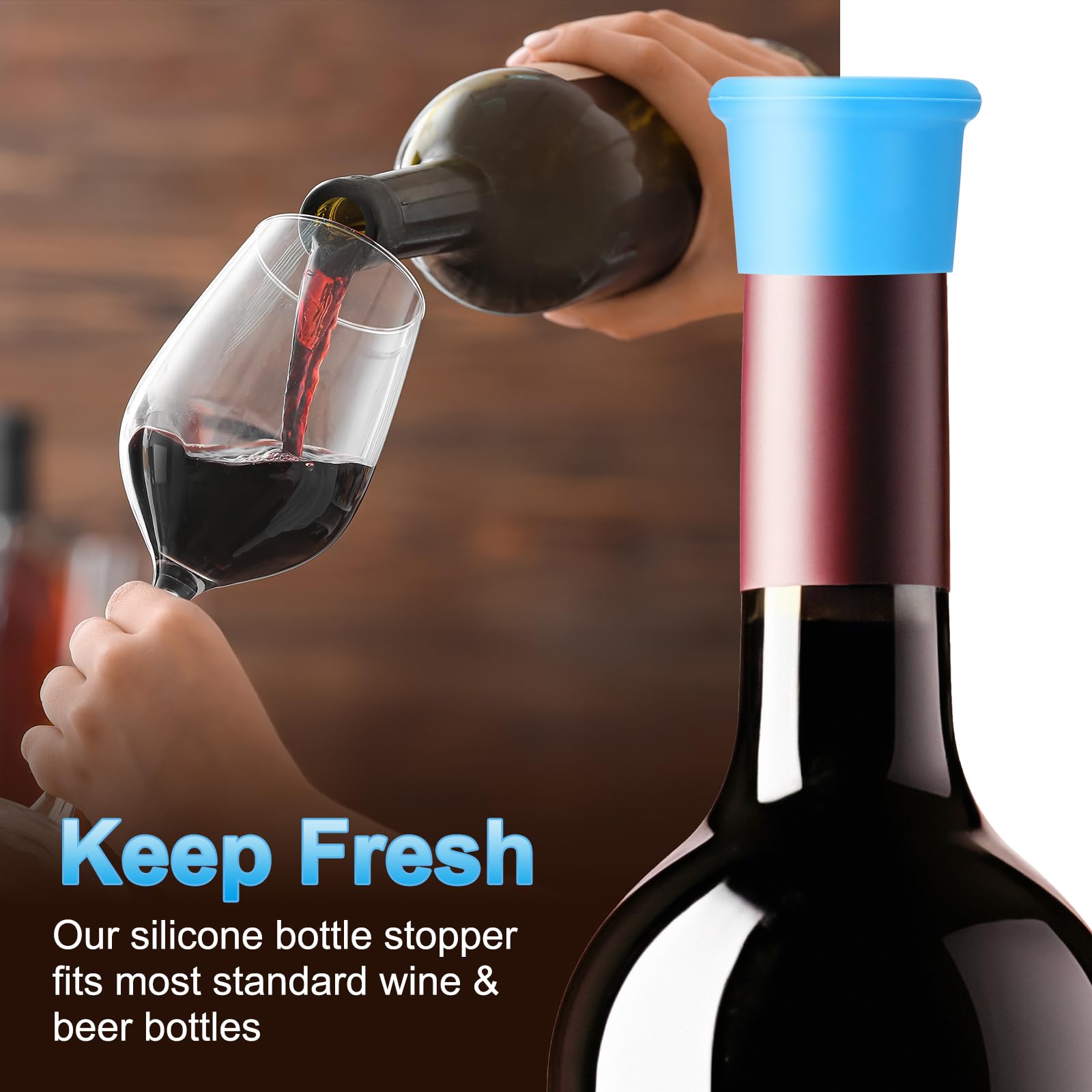PATIKIL Silicone Wine Stoppers - Image 4