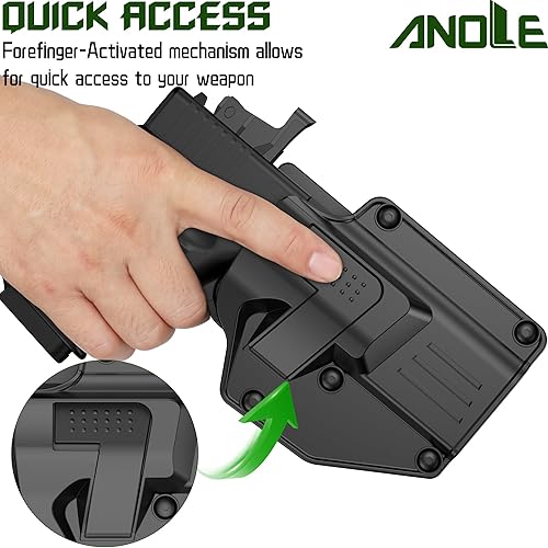 Miniatura 6 de Universal OWB Holster for Most Popular Full Size and Compact Semi-Automatic Pistols, Fit Glock  S&W  Sig Sauer  Ruger  Taurus  Beretta  CZ  Walther